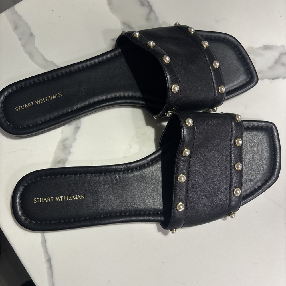 stuart weitzman Pearl slides Sandals Size 12